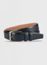 Navy Leather Belt