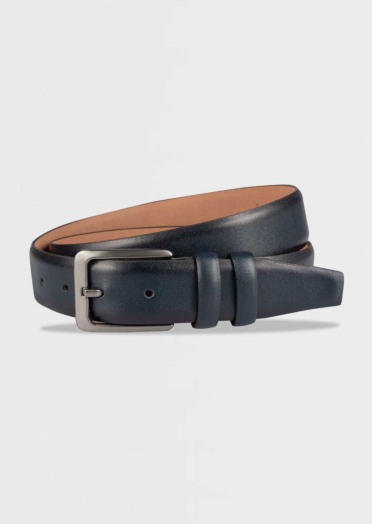 Navy Leather Belt