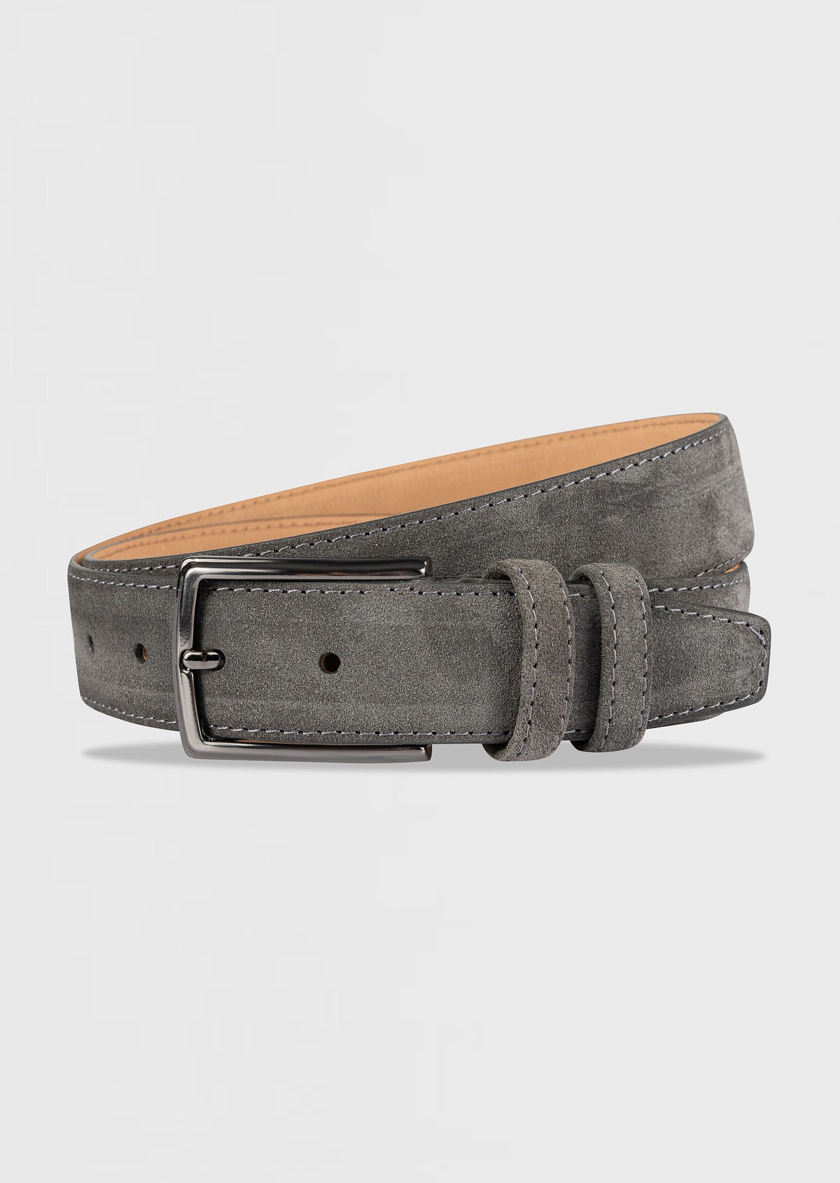 Anthracite Leather Belt
