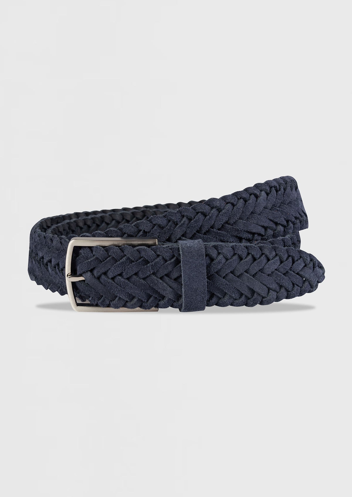 Navy Leather Belt