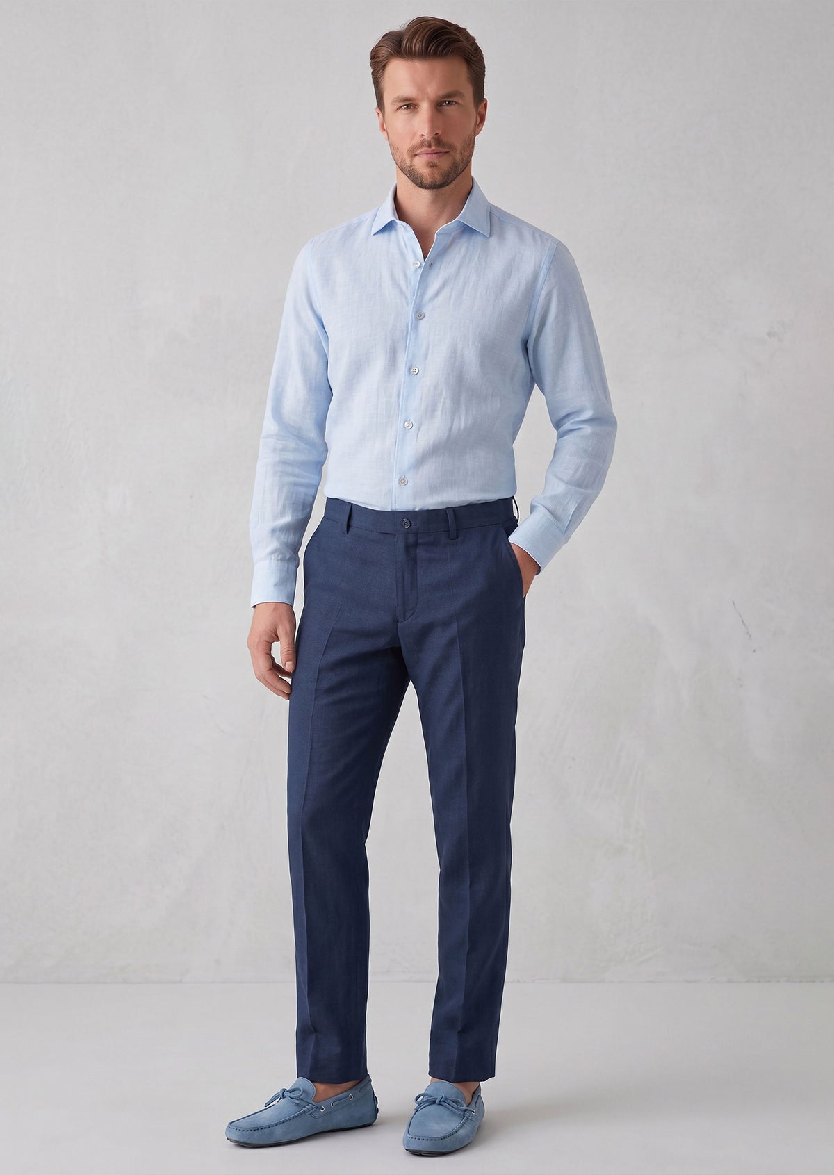 Blue Long Sleeve Shirt