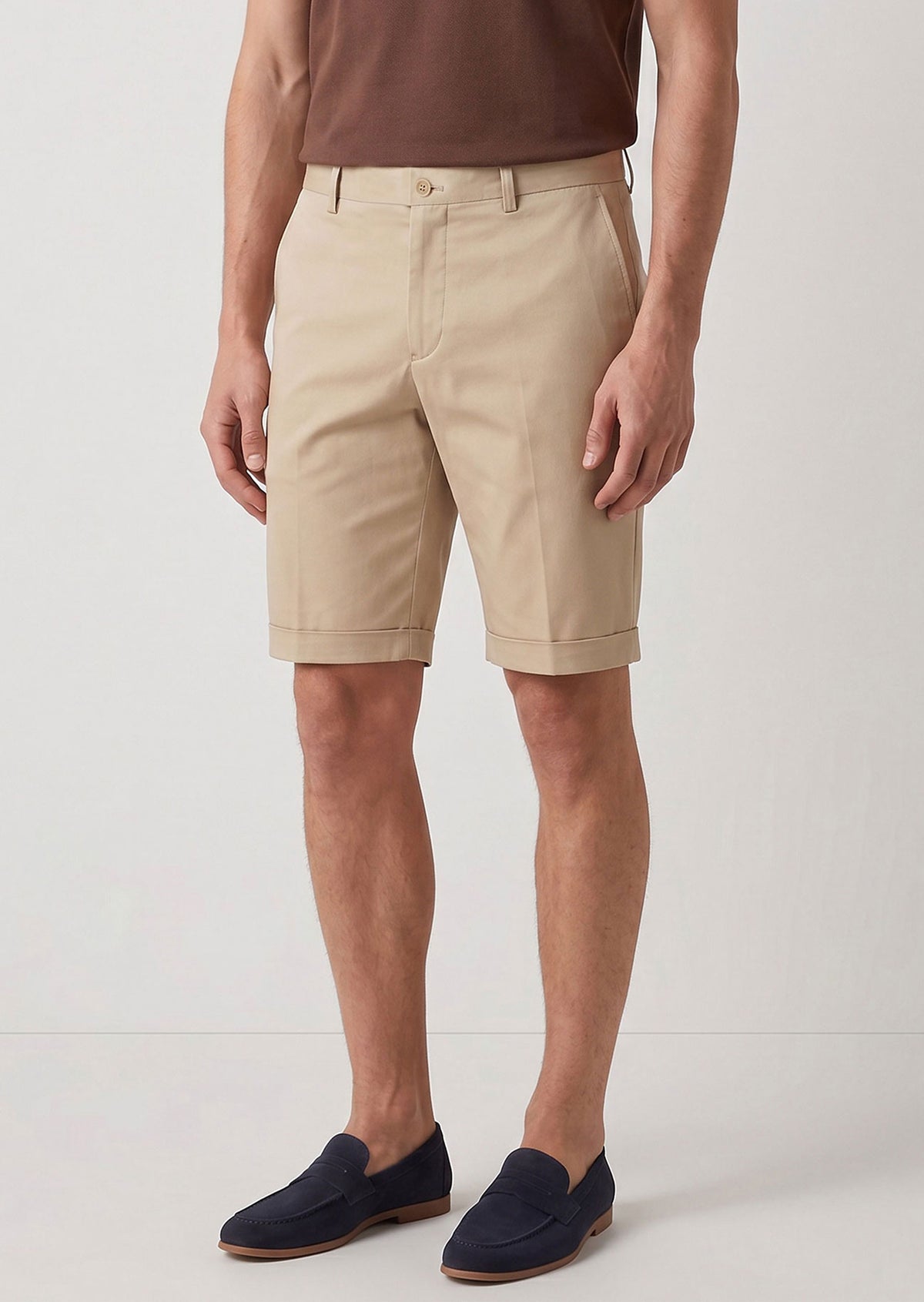 Beige Bermuda Short