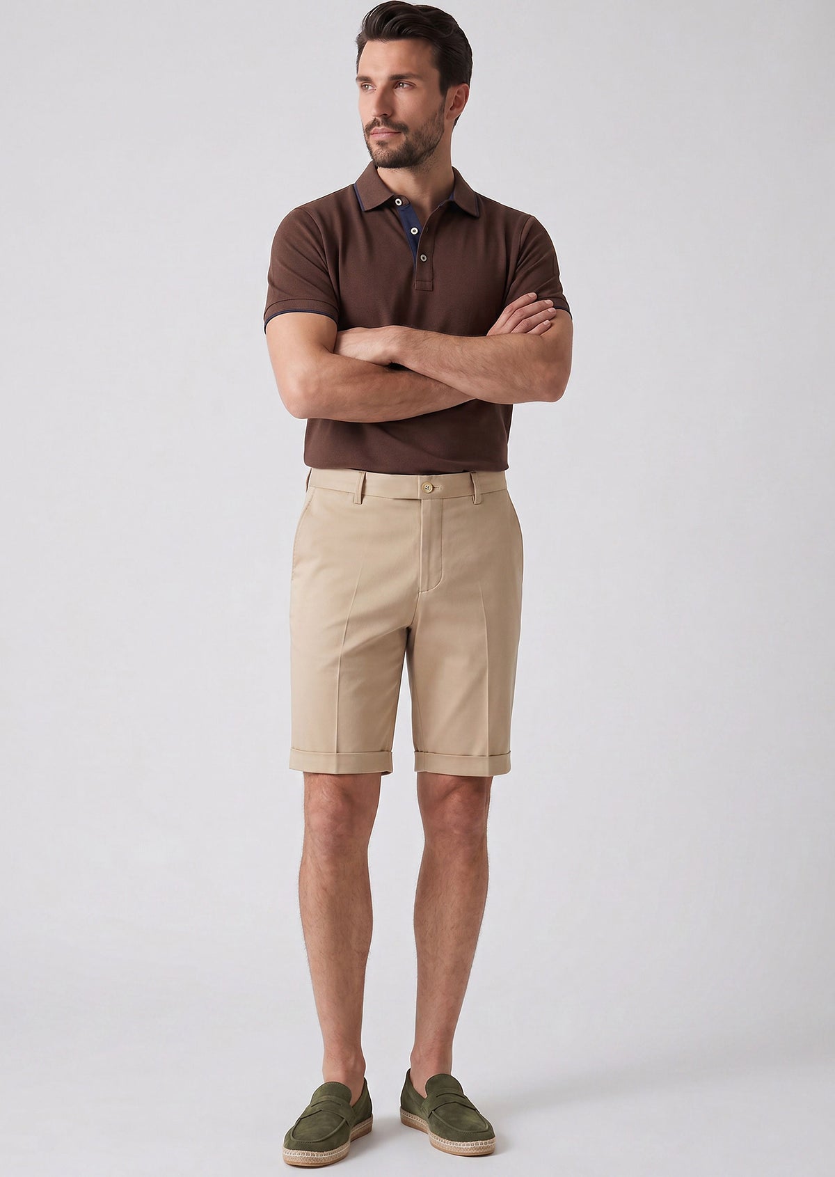 Beige Bermuda Short