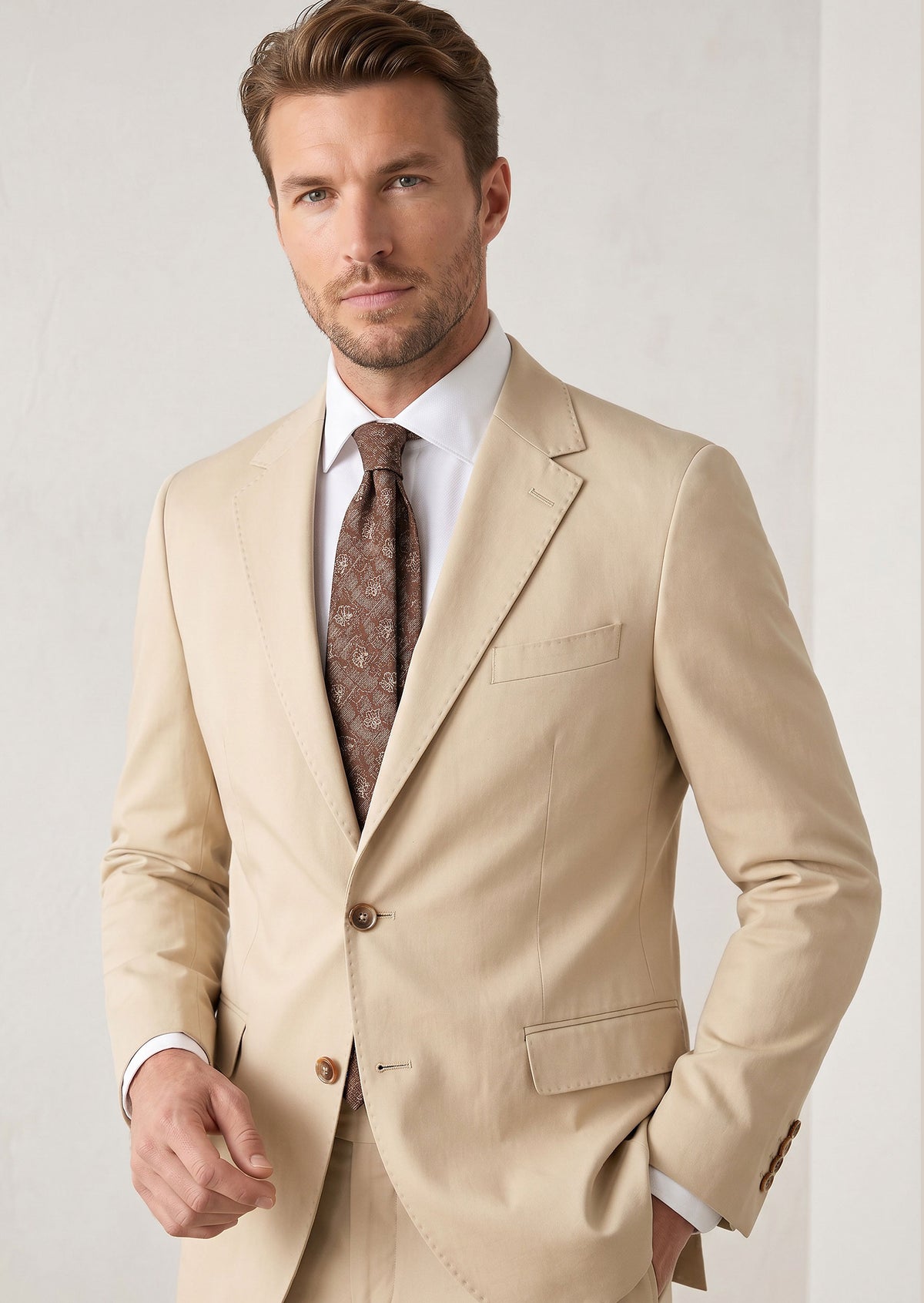 Beige Suit