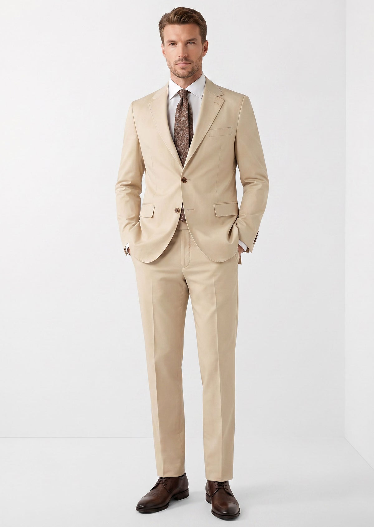 Beige Suit
