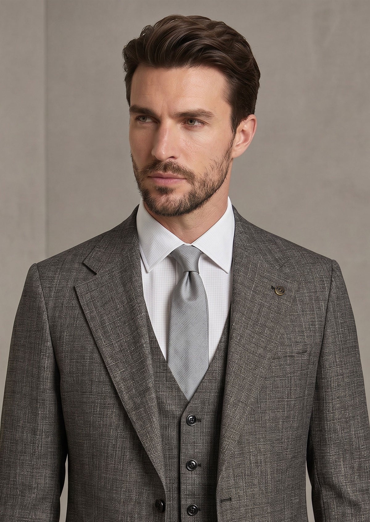 Black Three-Piece Suit