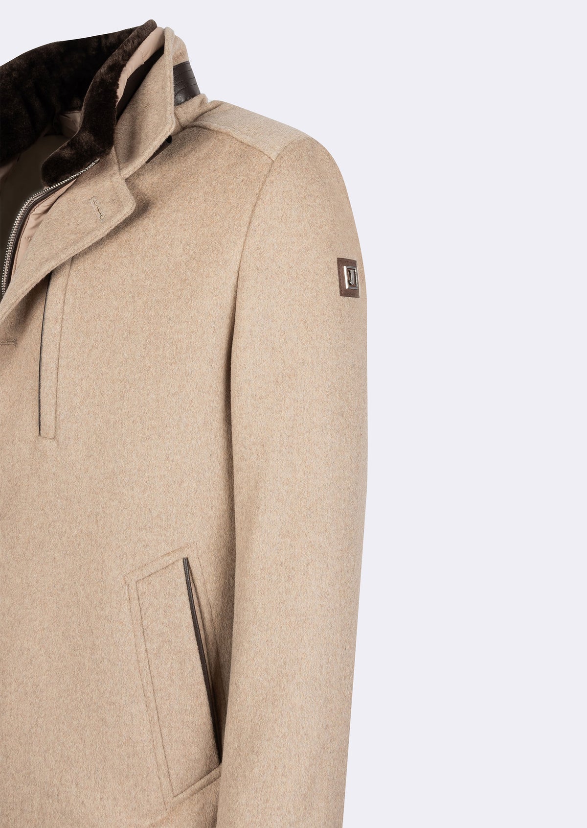 Navy Wool Coat