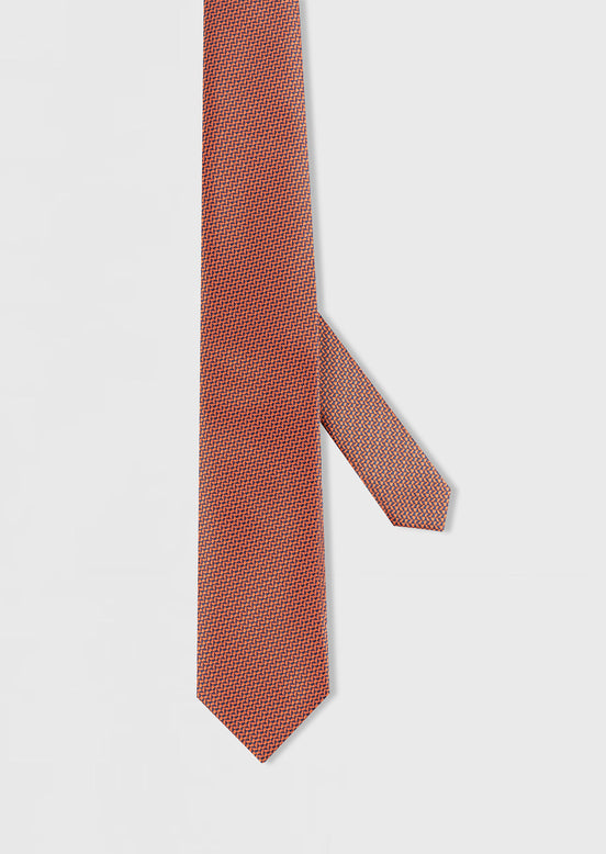 Orange Patterned Tie