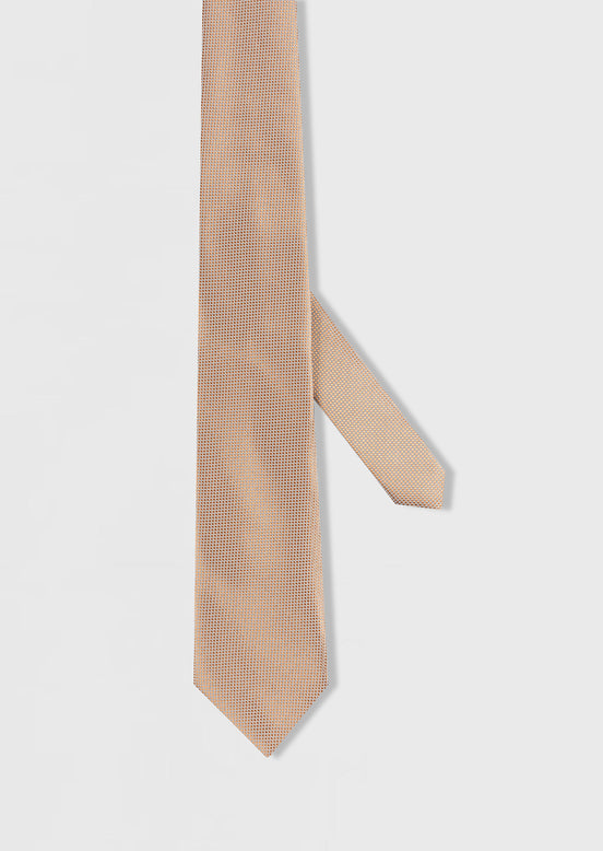 Beige Patterned Tie
