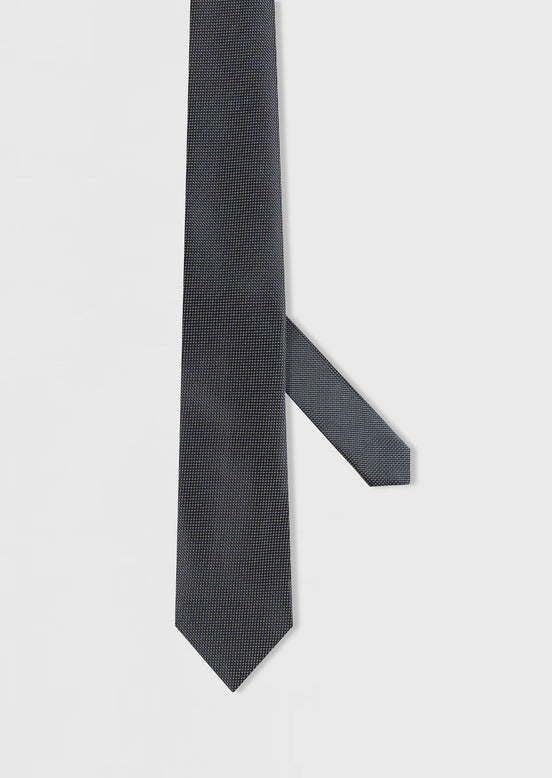 Dark Navy Patterned Tie