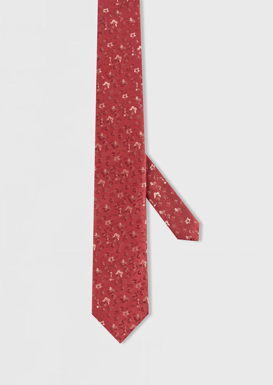 Burgundy Patterned Tie