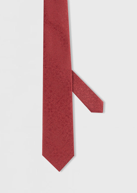 Burgundy Patterned Tie