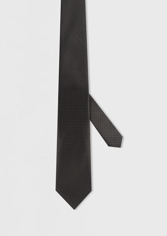 Black Patterned Tie