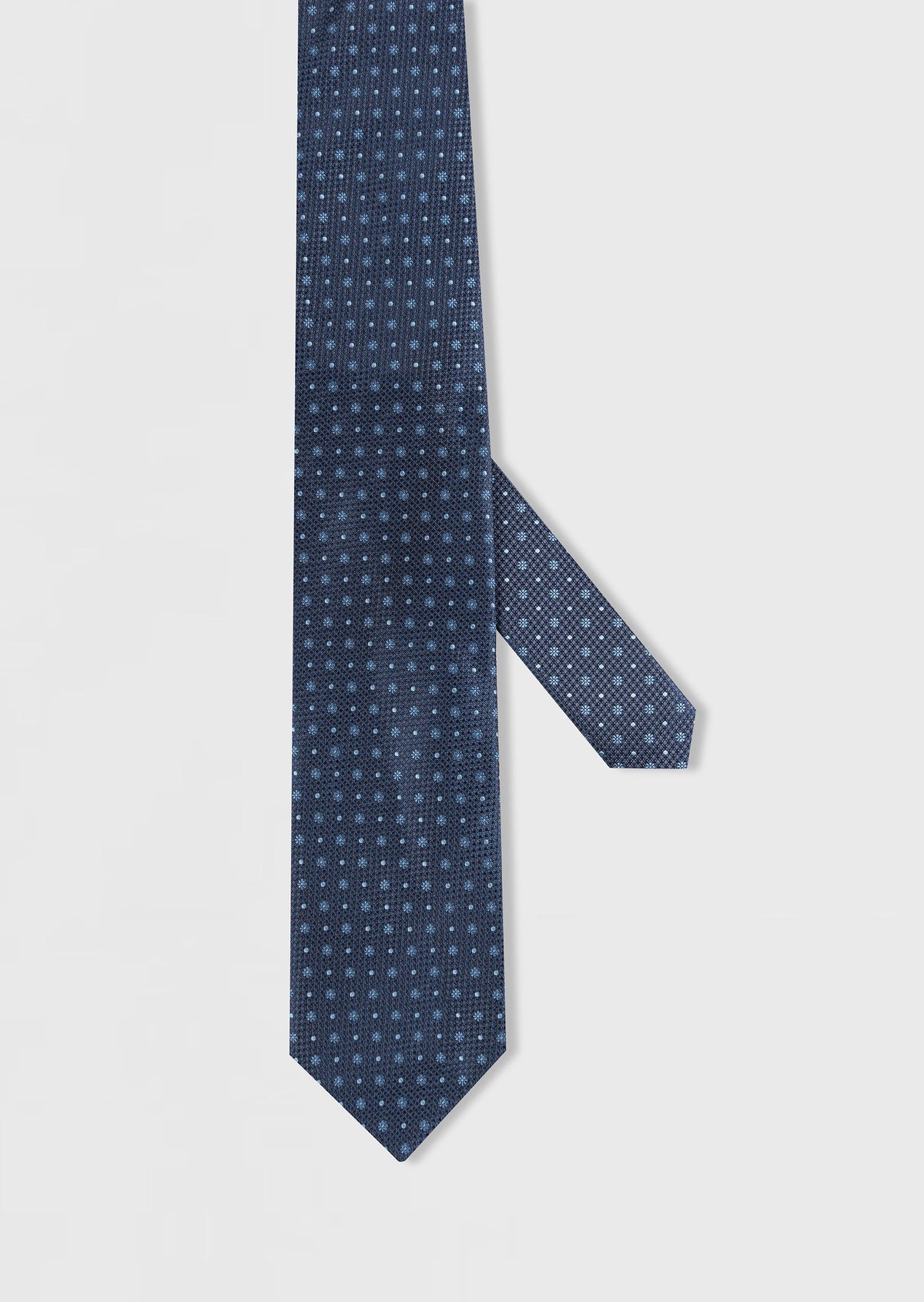 Light Navy Patterned Tie