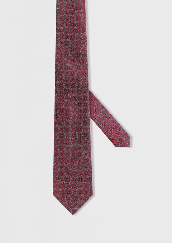 Burgundy Patterned Tie