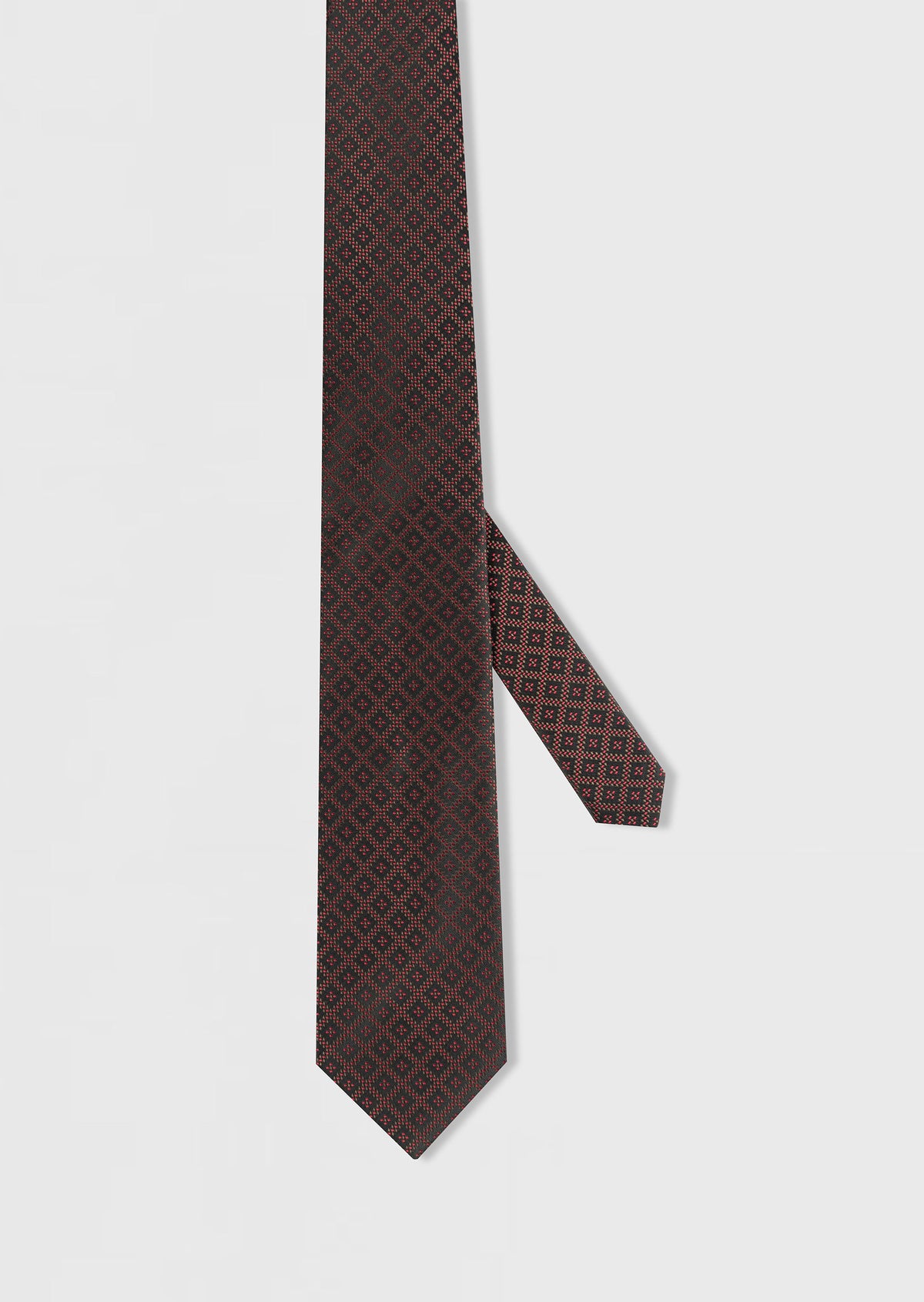 Black Patterned Tie