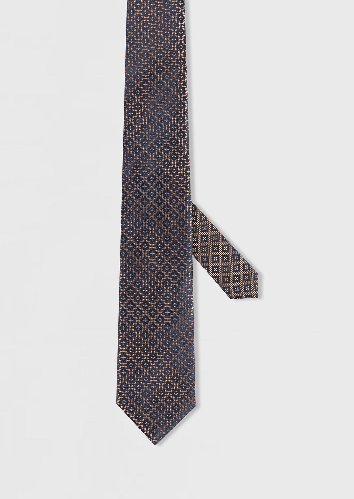 Dark Navy Patterned Tie