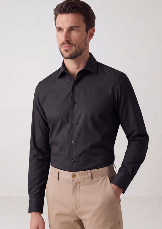 Black Plain Shirt