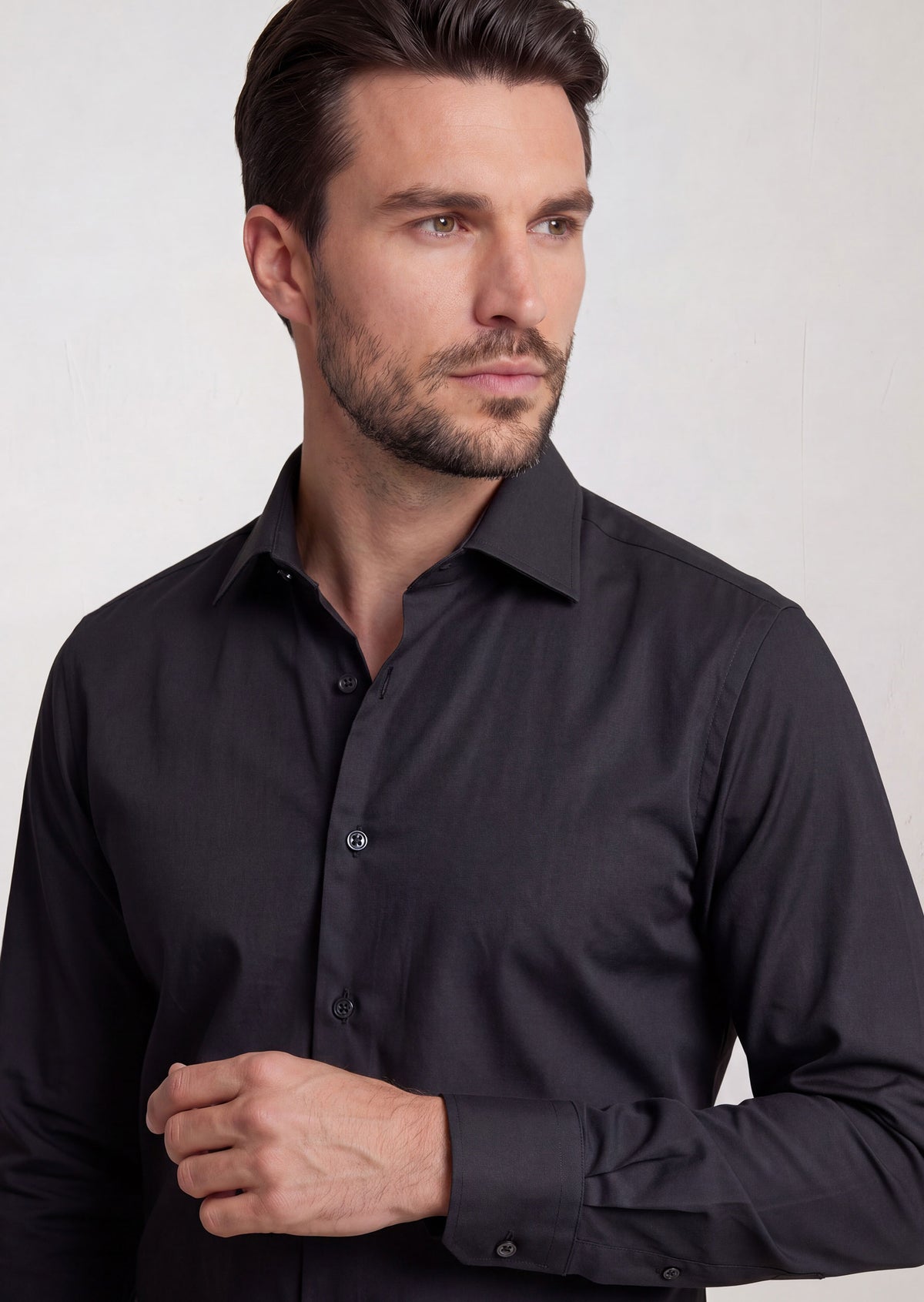 Black Plain Shirt