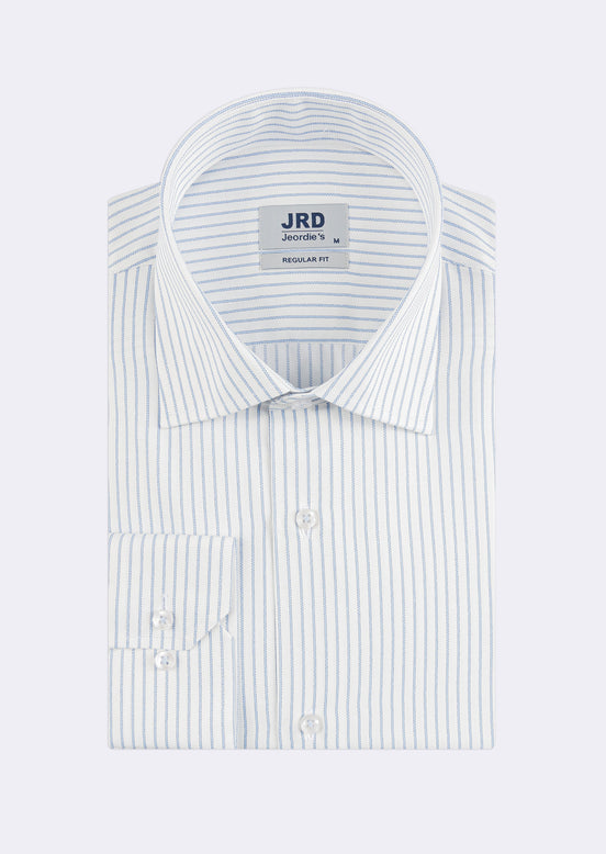White - Blue Long Sleeve Shirt