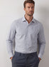 White - Navy Long Sleeve Shirt