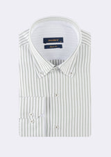 White - Khaki Long Sleeve Shirt