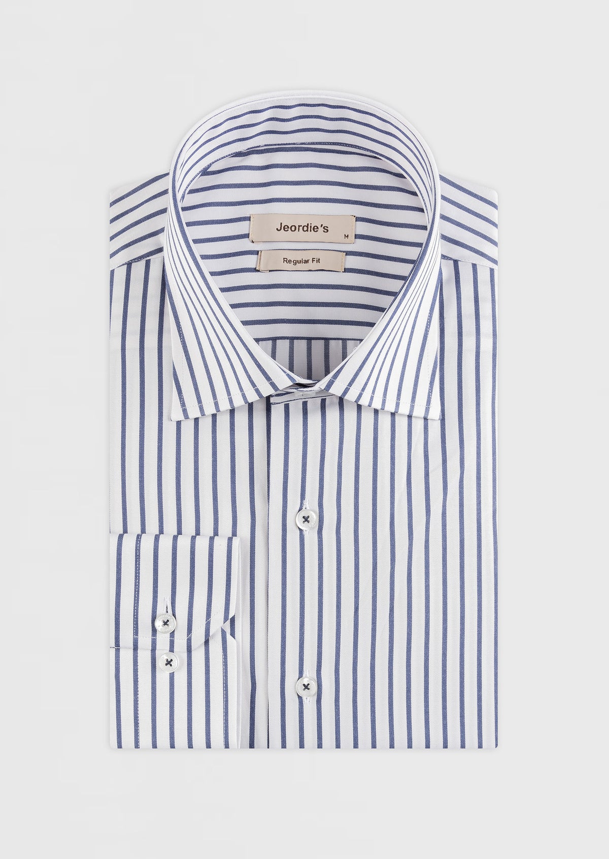 White - Navy Long Sleeve Shirt