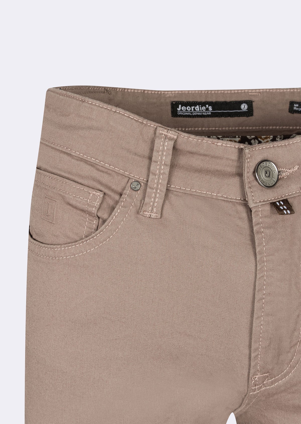 Beige 5-Pocket Trouser