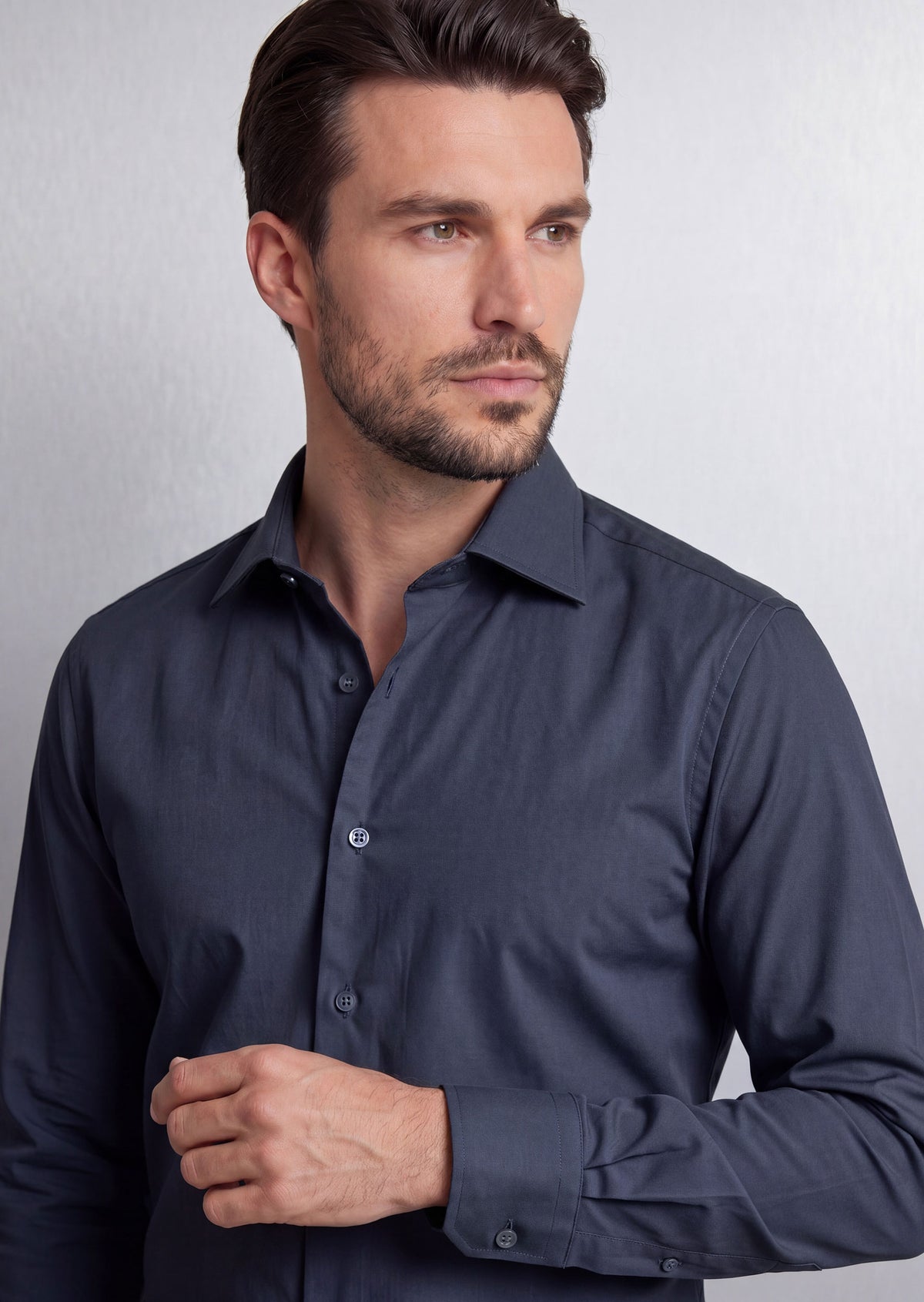 Dark Navy Long Sleeve Shirt