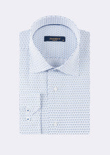 White - Blue Long Sleeve Shirt