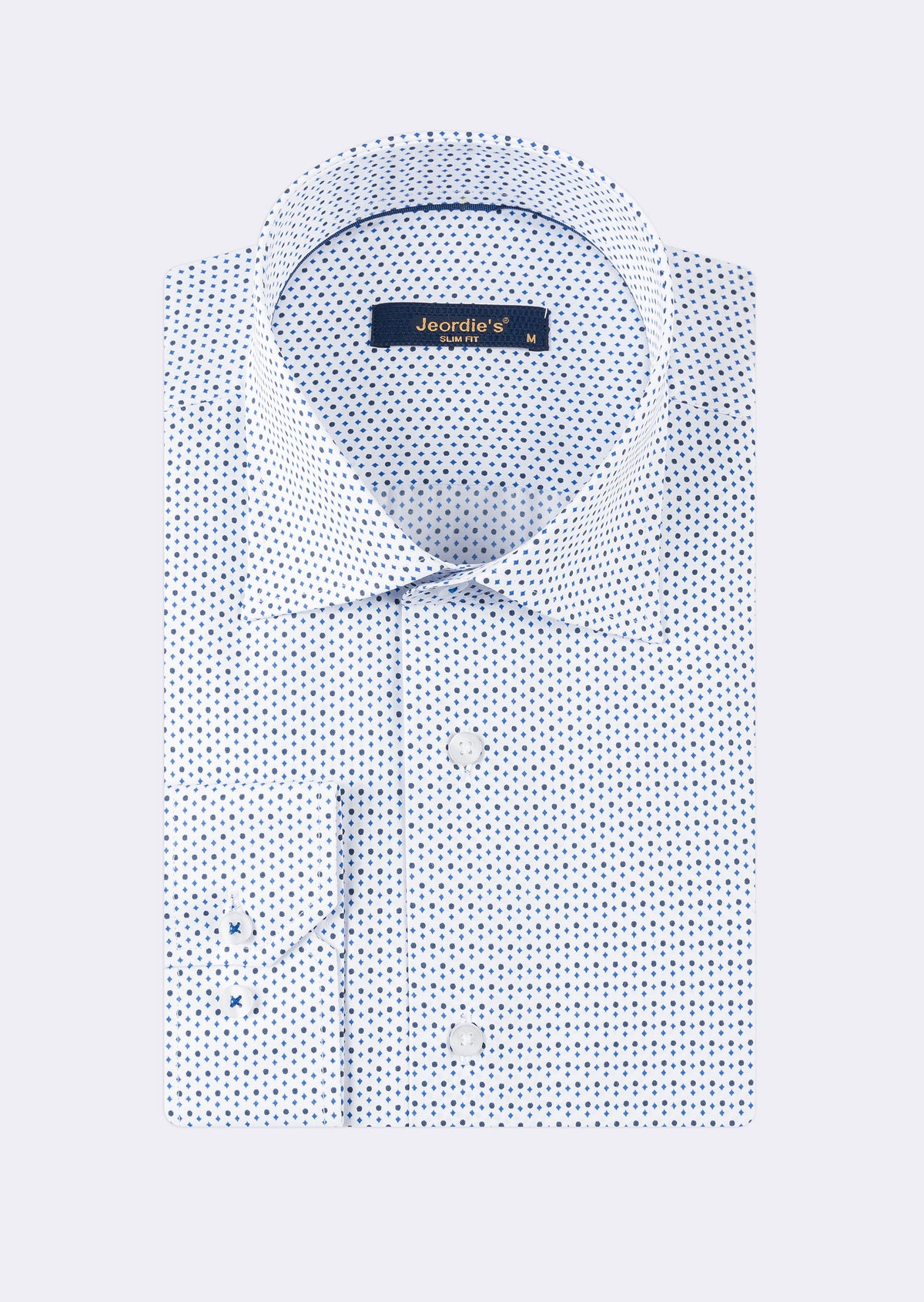 White - Blue Long Sleeve Shirt