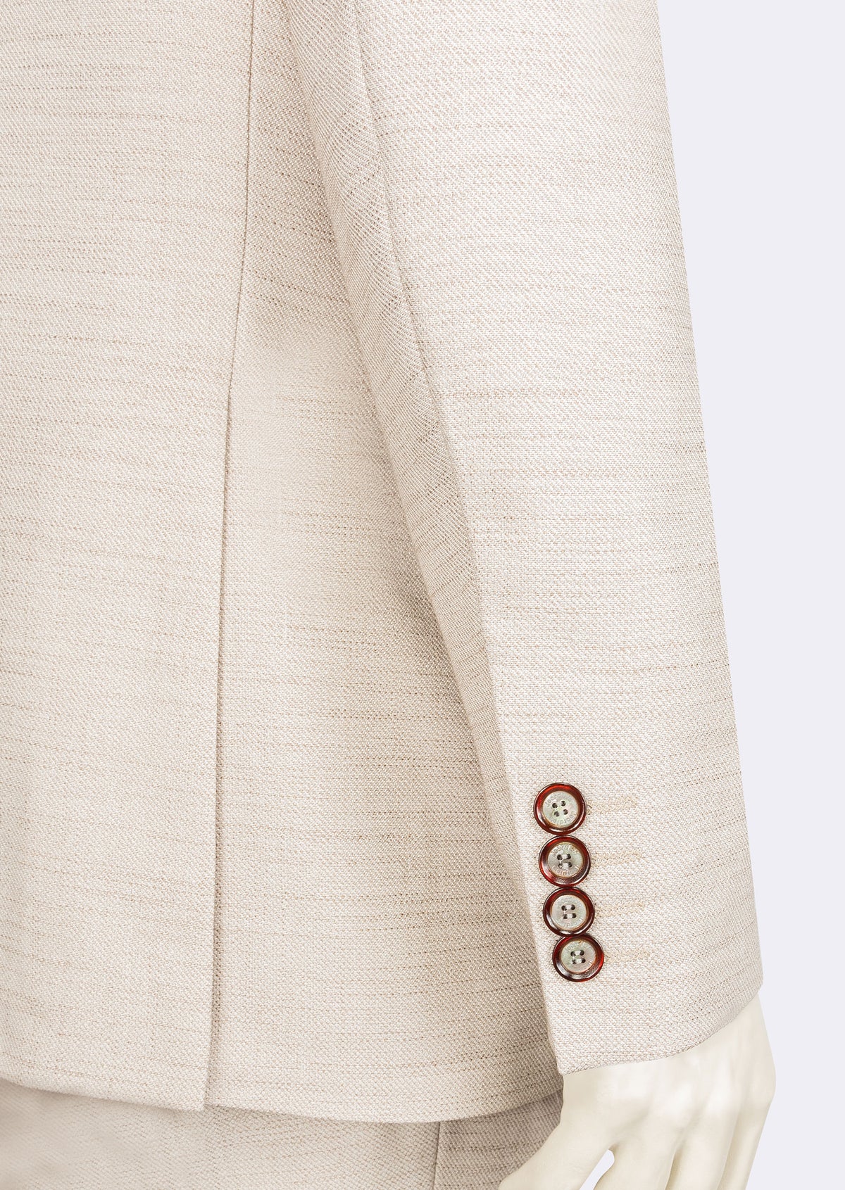 Beige Three-Piece Suit