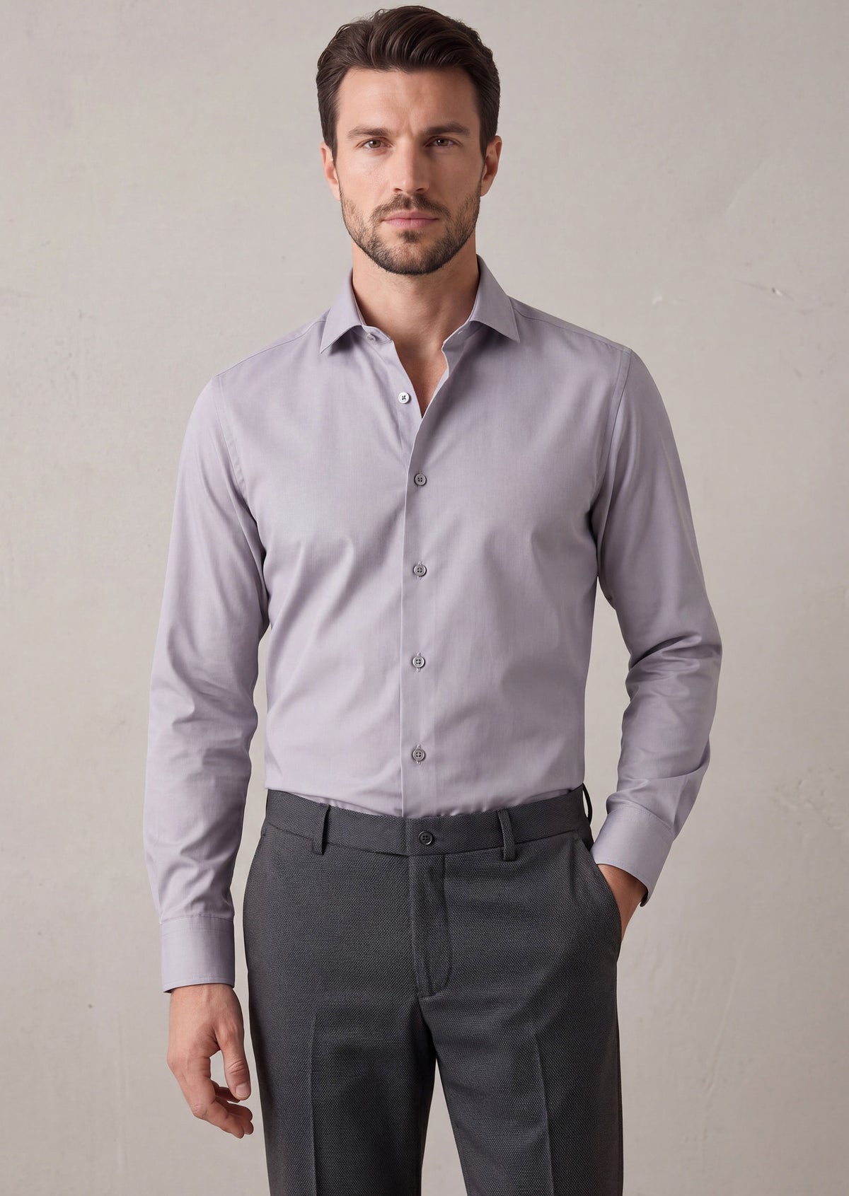 Dark Grey Long Sleeve Shirt