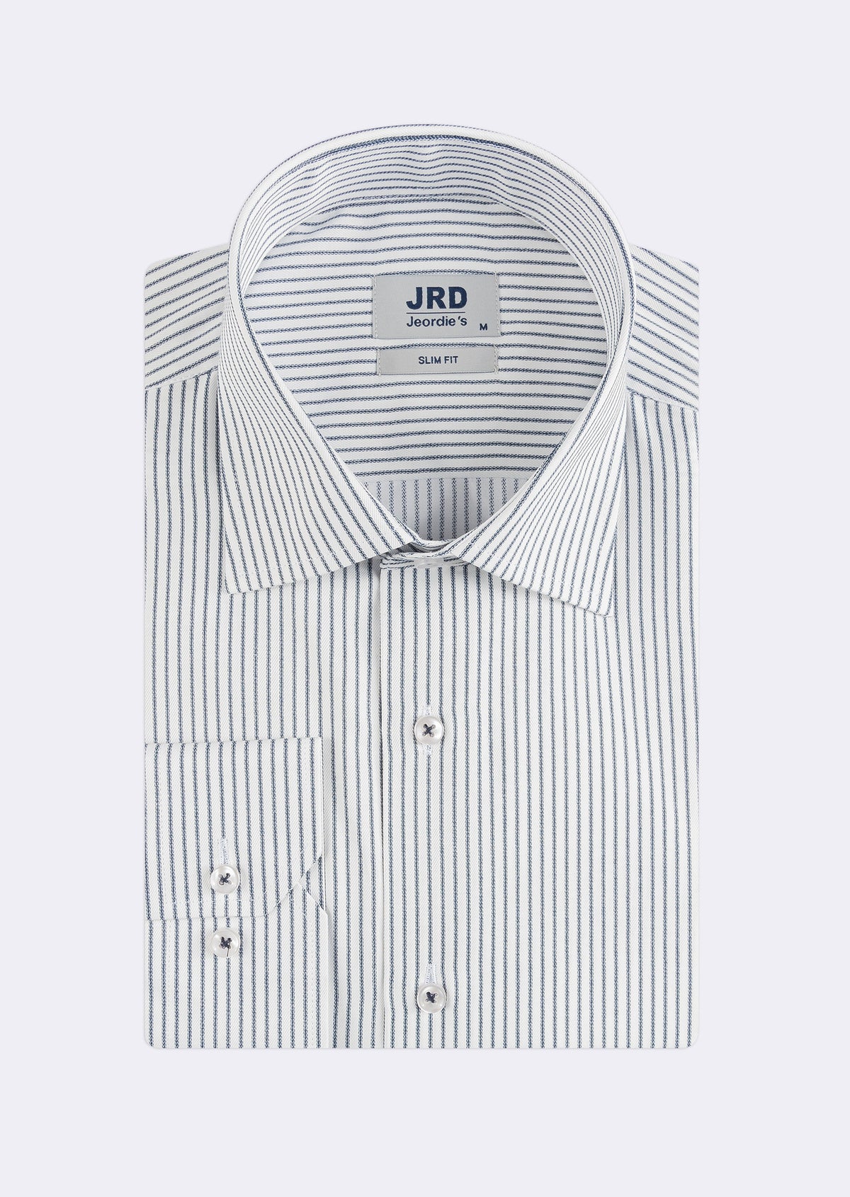White - Navy Long Sleeve Shirt