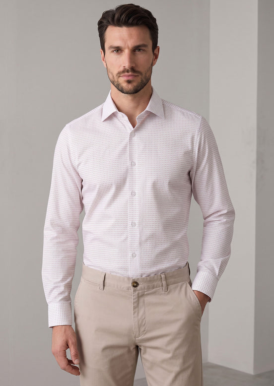 White - Beige Long Sleeve Shirt