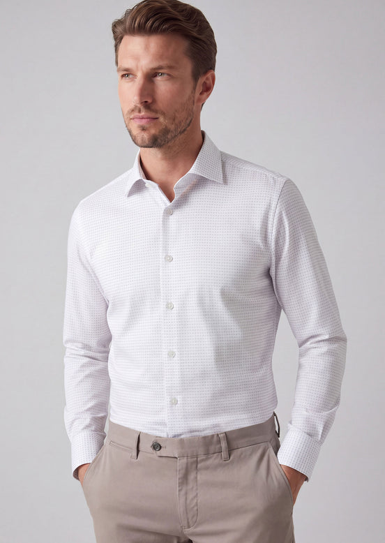White - Grey Long Sleeve Shirt