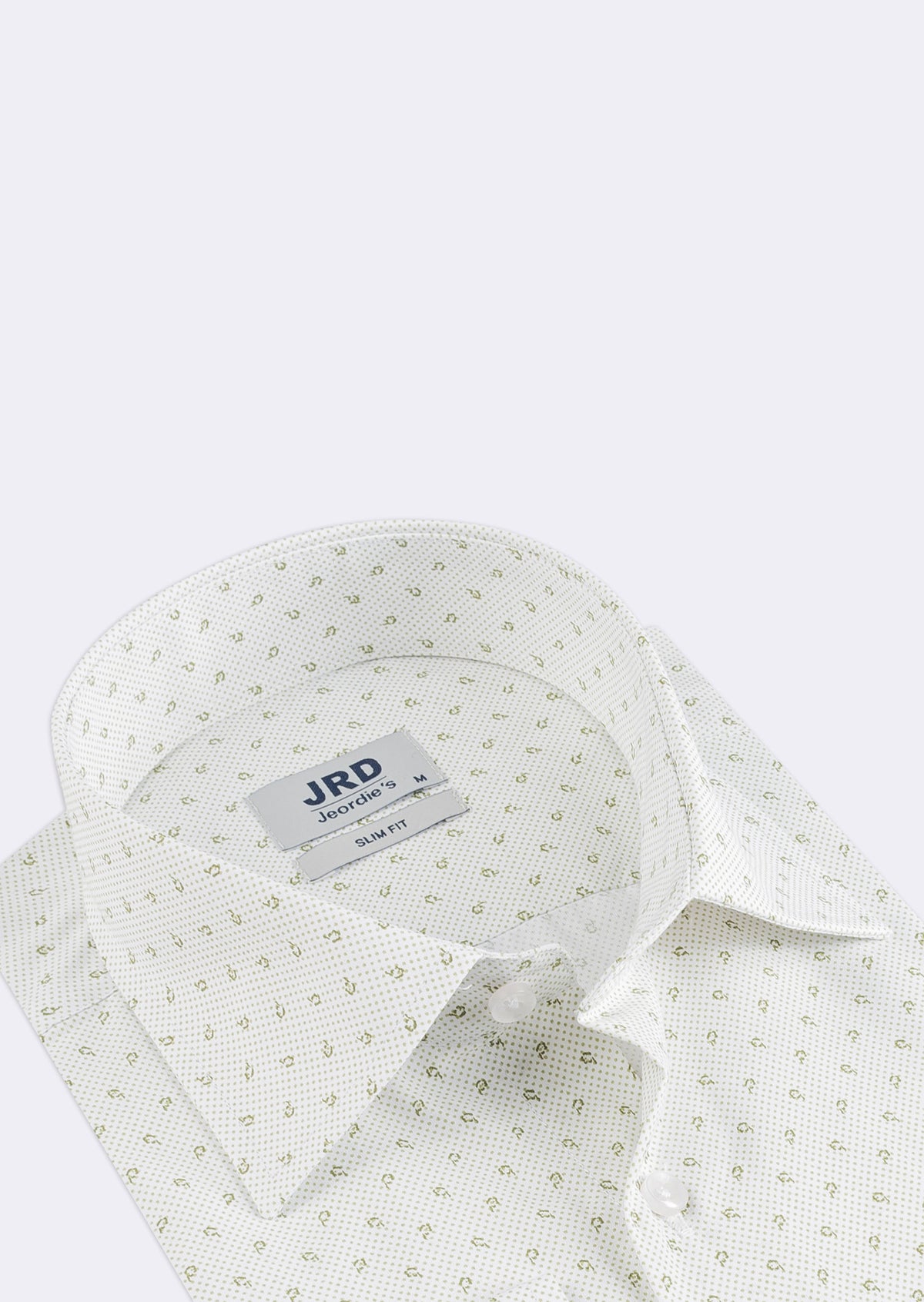 White - Green Long Sleeve Shirt