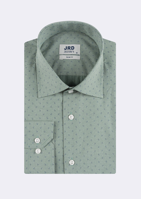 Green - Navy Long Sleeve Shirt