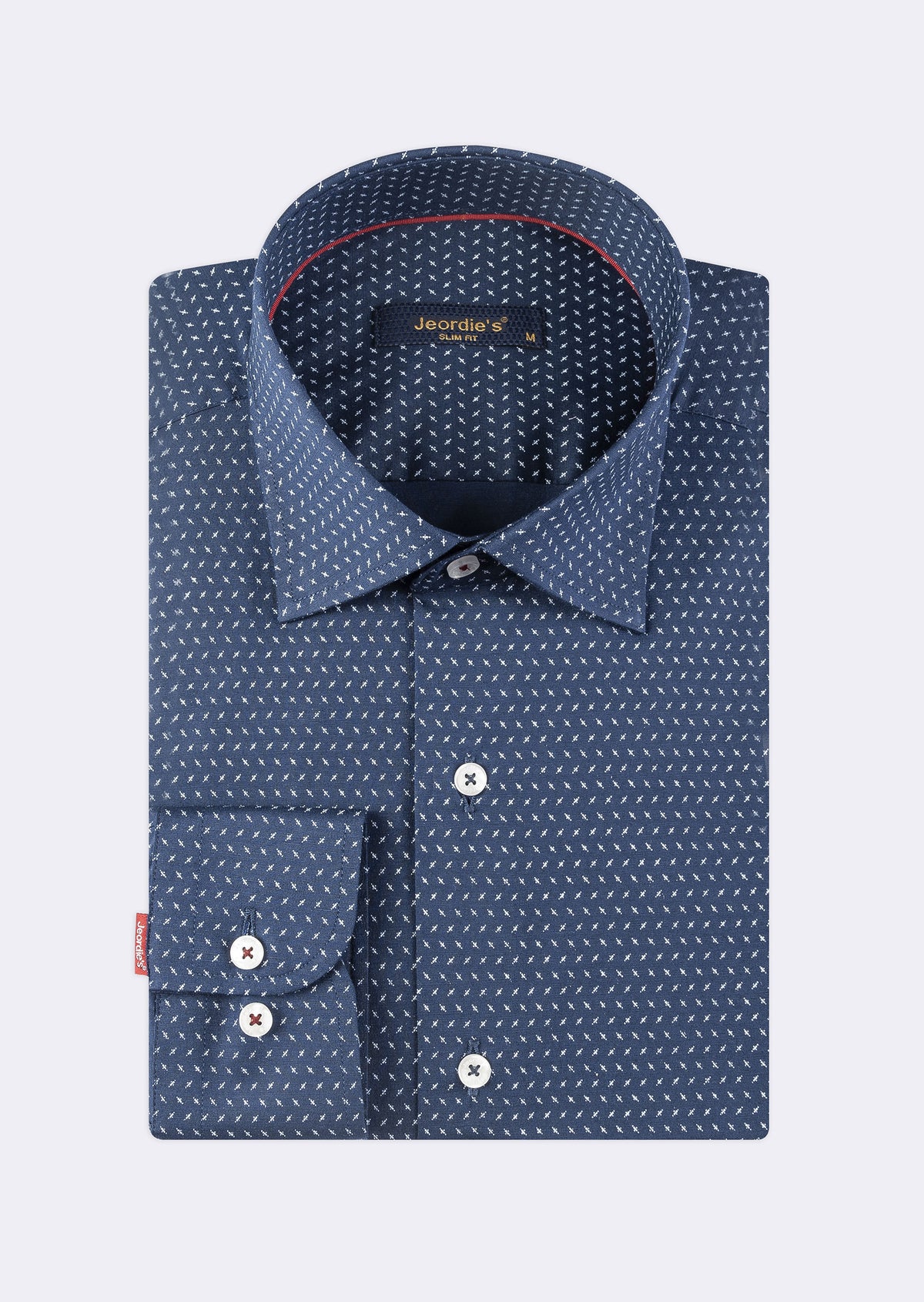 Navy - White Long Sleeve Shirt