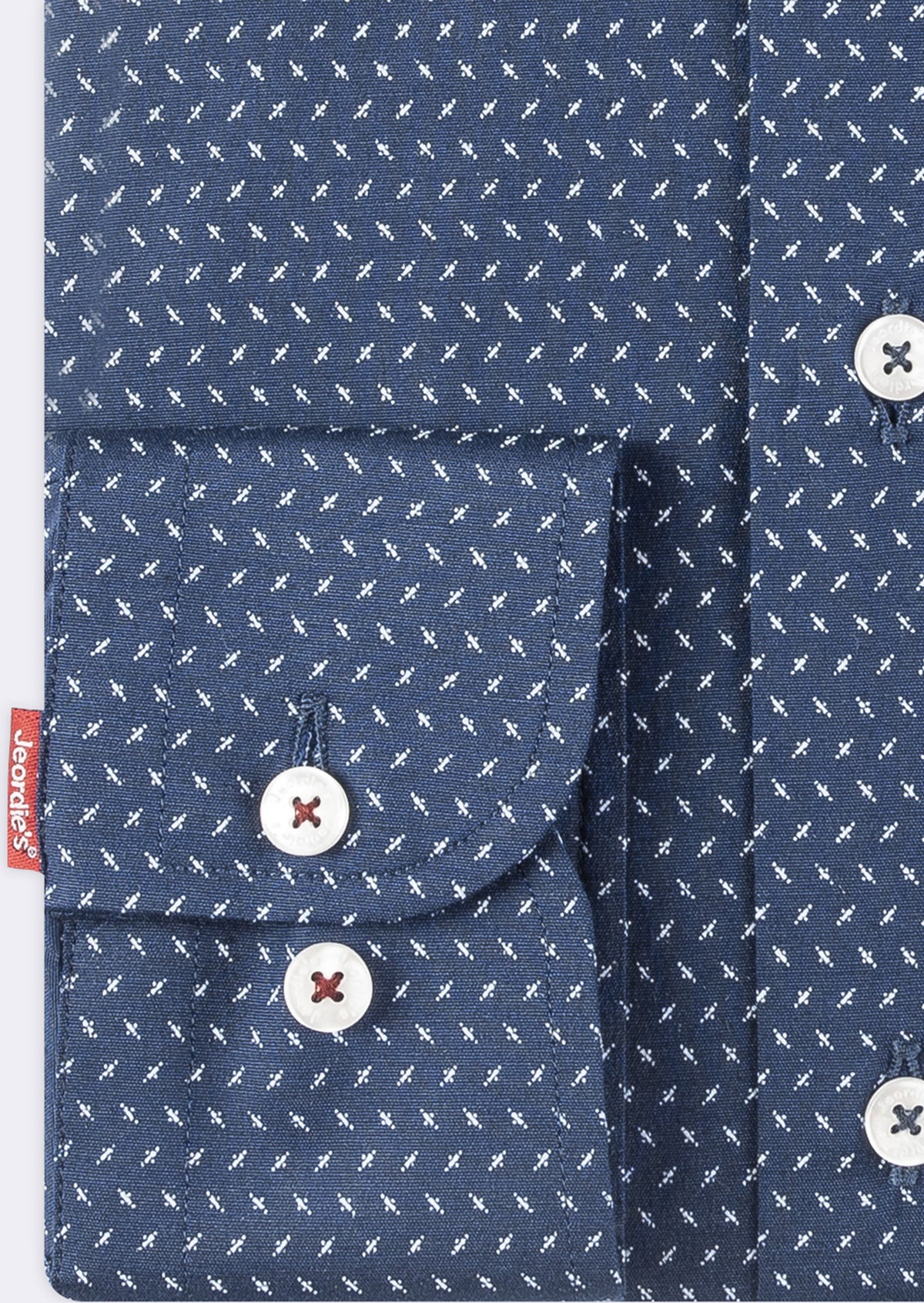 Navy - White Long Sleeve Shirt