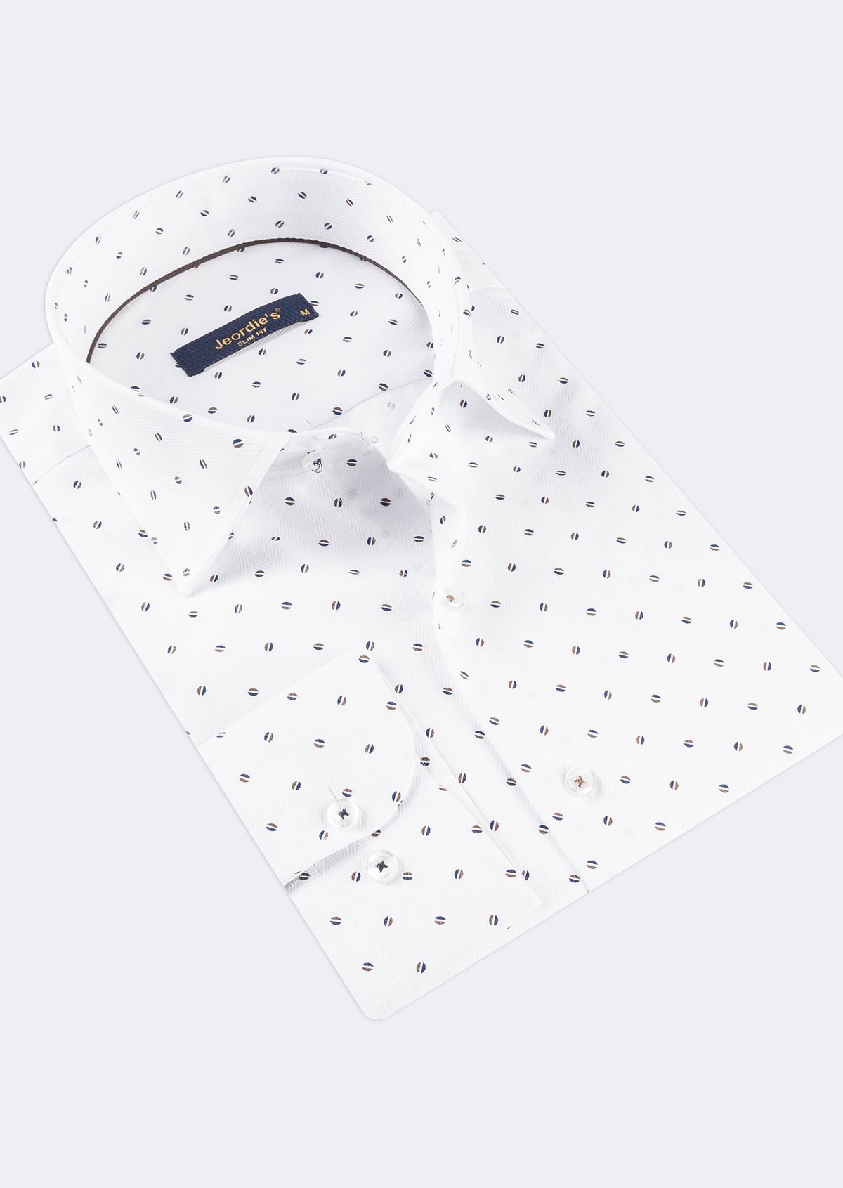 White - Brown Long Sleeve Shirt