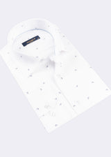 White - Navy Long Sleeve Shirt