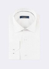 White - Brown Long Sleeve Shirt