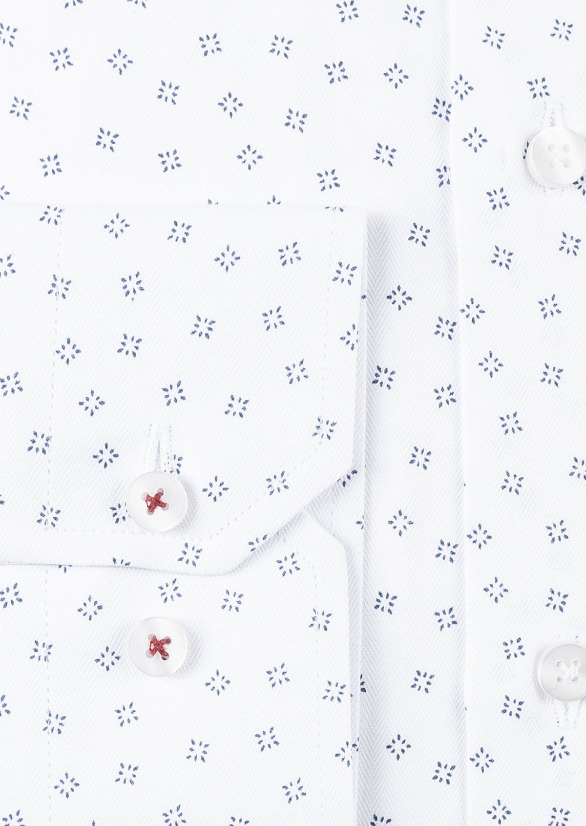 White - Navy Long Sleeve Shirt