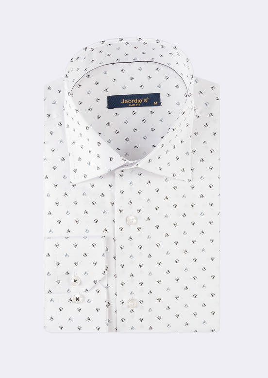 White - Black Long Sleeve Shirt