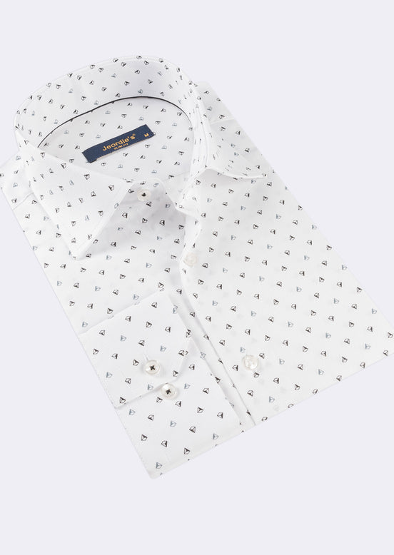 White - Black Long Sleeve Shirt