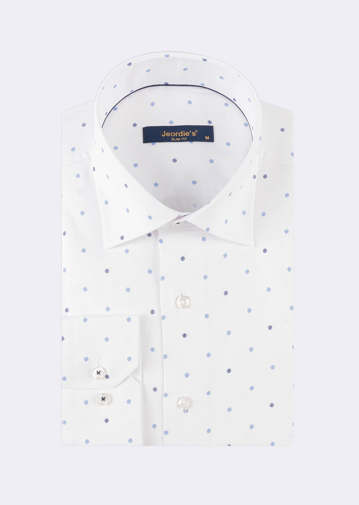 White - Navy Long Sleeve Shirt