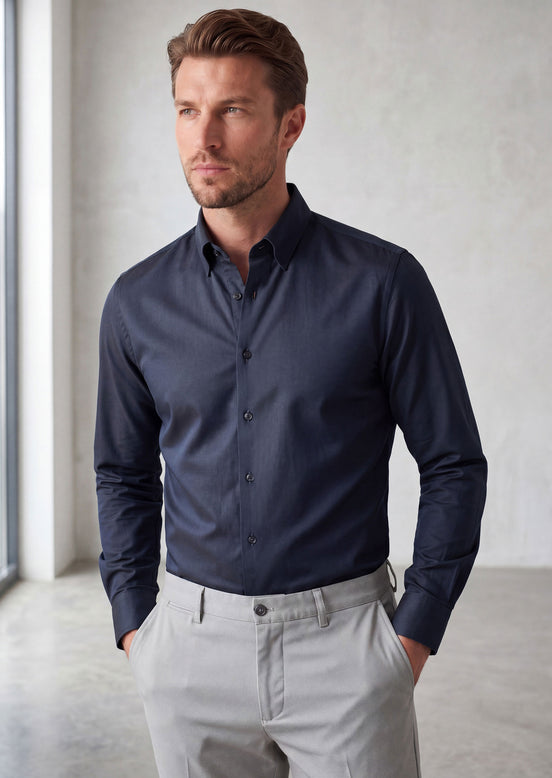 Navy Long Sleeve Shirt