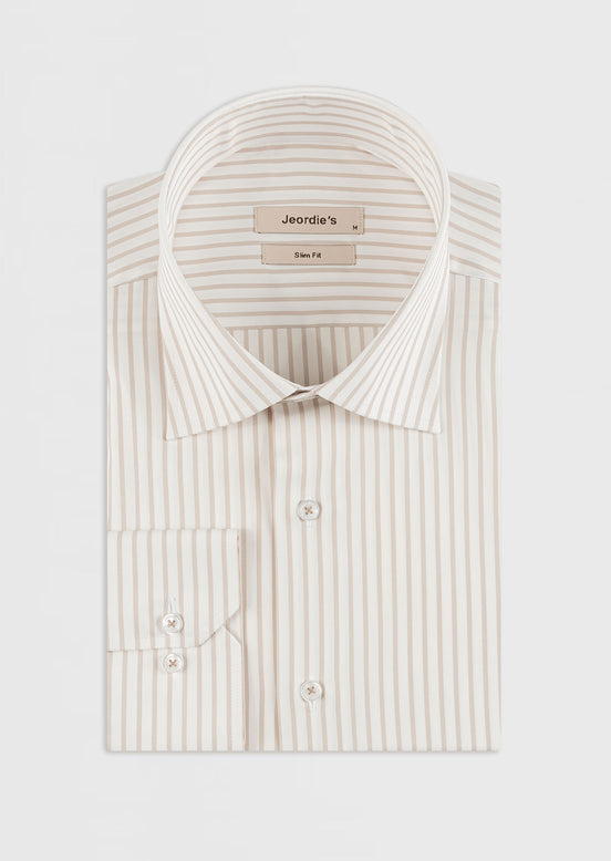 White - Beige Long Sleeve Shirt