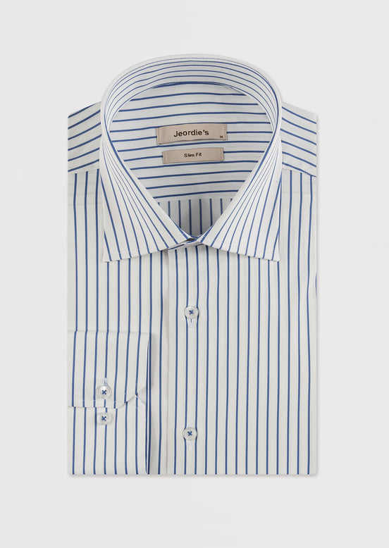 White - Navy Long Sleeve Shirt